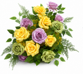 Flower Ball - Pastel Pink, Green & Yellow